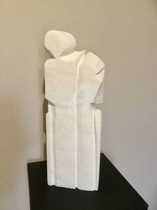 Sculpture titled "Une pour deux" by Elisabeth Dinardo, Original Artwork, Stone