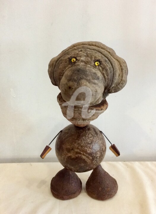 雕塑 标题为“« L’amadou »” 由Elisabeth Faucheur, 原创艺术品, 木