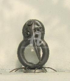 Sculpture titled "Anodine" by Elisabeth Faucheur, Original Artwork, Metals