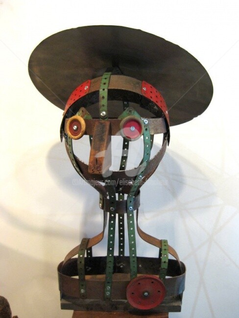 Sculpture titled ""Sancho Panza" 2012" by Elisabeth Faucheur, Original Artwork, Metals