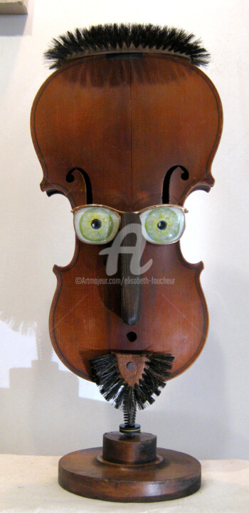 Sculpture titled ""Le chef d'orchestr…" by Elisabeth Faucheur, Original Artwork, Other