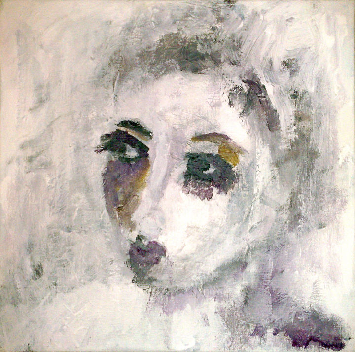 Peinture intitulée "portrait-femme-6.jpg" par Elisabeth Girard, Œuvre d'art originale