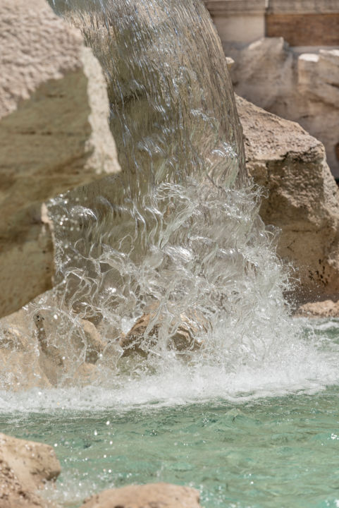 Photographie intitulée "Fontaine de TREVI.j…" par Elisabeth Laplante, Œuvre d'art originale, Photographie numérique