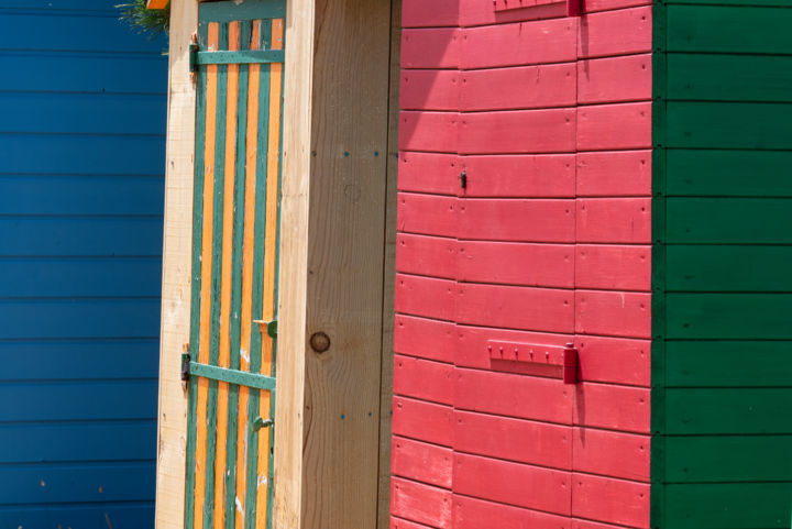 Fotografía titulada "Raies de cabanes.jpg" por Elisabeth Laplante, Obra de arte original, Fotografía digital