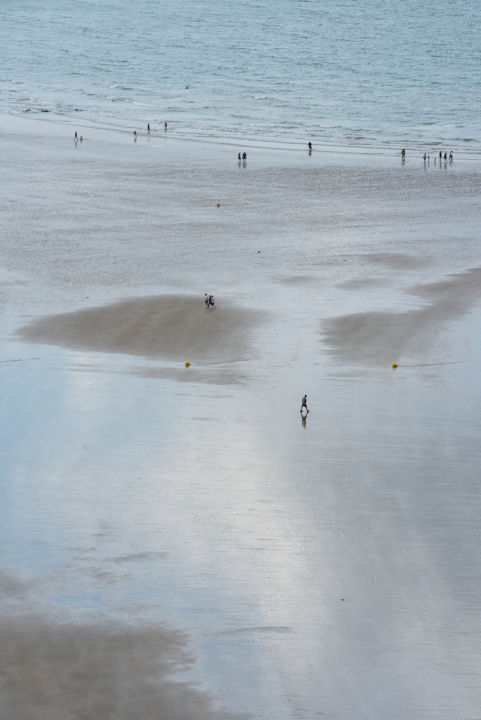 摄影 标题为“reflet sur l'estran…” 由Elisabeth Laplante, 原创艺术品, 数码摄影