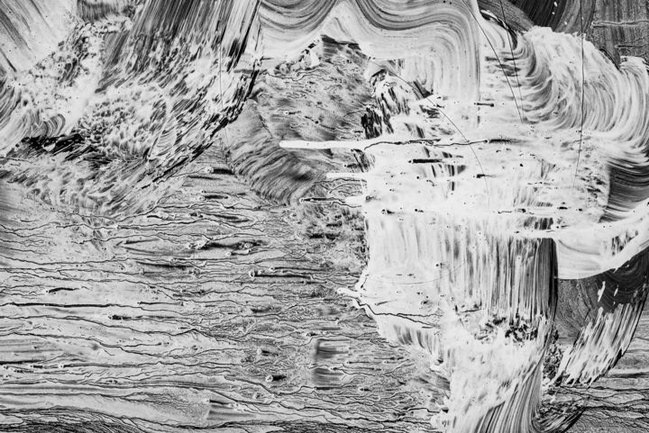 Photographie intitulée "vague blanche.jpg" par Elisabeth Laplante, Œuvre d'art originale, Photographie numérique