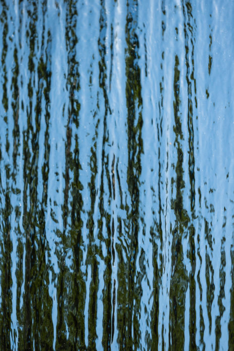 Fotografia intitolato "eau bleue.jpg" da Elisabeth Laplante, Opera d'arte originale, Fotografia digitale