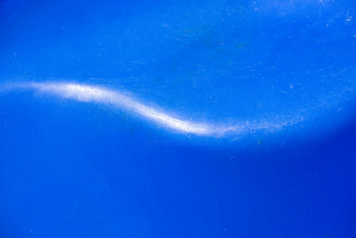 Fotografie getiteld "vague bleue.jpg" door Elisabeth Laplante, Origineel Kunstwerk, Digitale fotografie