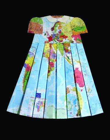 Design intitolato "World_dress" da Elisabeth Lecourt, Opera d'arte originale