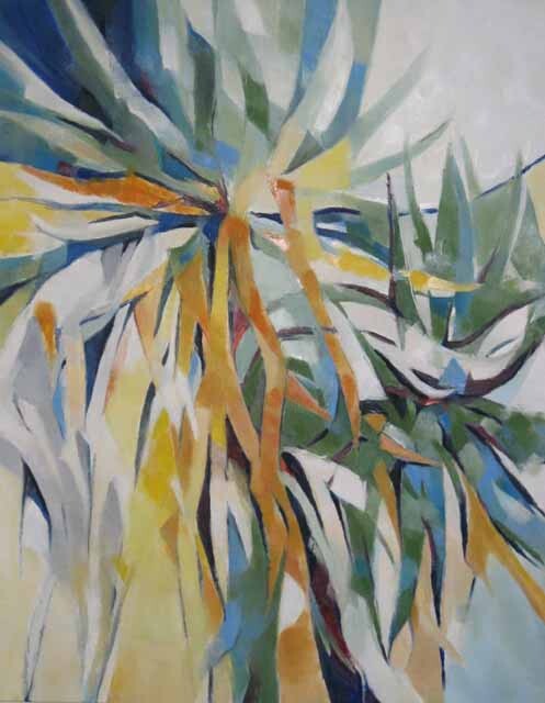 Painting titled "Yucca-ci" by Elisabeth Montreuil, Original Artwork