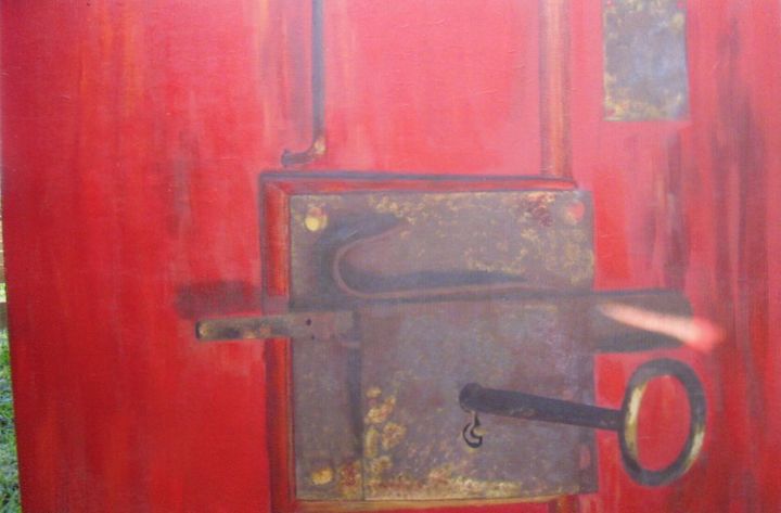 Peinture intitulée "la-serrure.jpg" par Bib, Œuvre d'art originale,