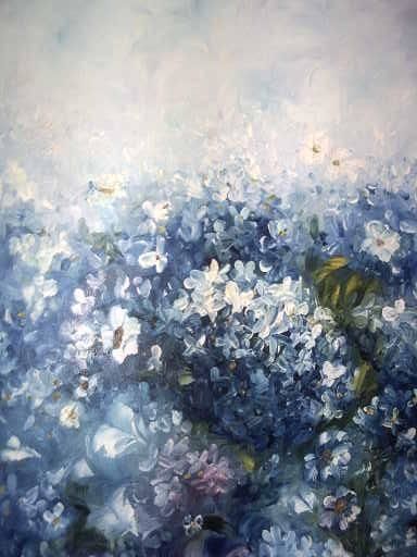 Картина под названием "primavera 9" - Elisabeth Ebailoni, Подлинное произведение искусства