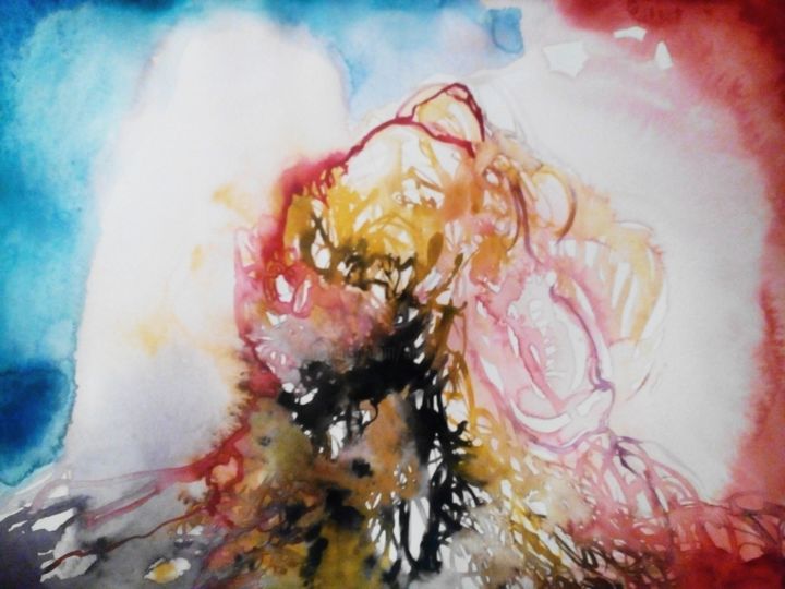 Peinture intitulée "ES-A17-27" par Elisabeth Sandillon, Œuvre d'art originale, Aquarelle