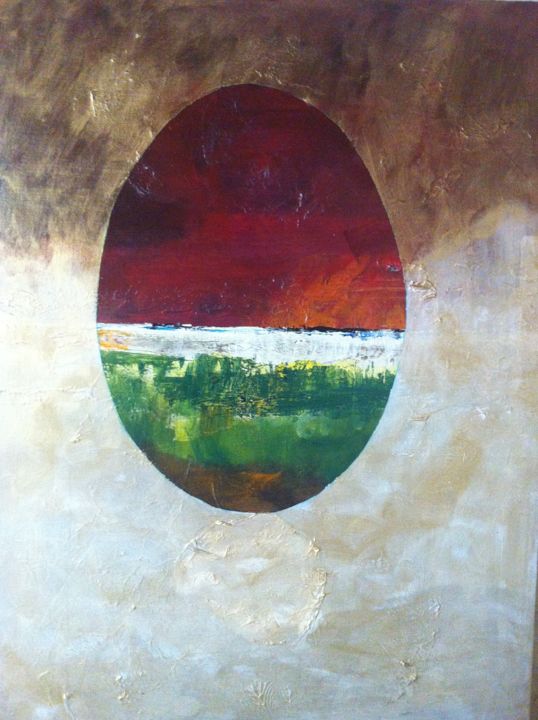 Painting titled "Trasparenza d'Autun…" by Elisabetta Grappasonni, Original Artwork, Acrylic