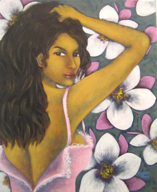 Painting titled "fiori - Flowers" by Elisabetta Florio, Original Artwork