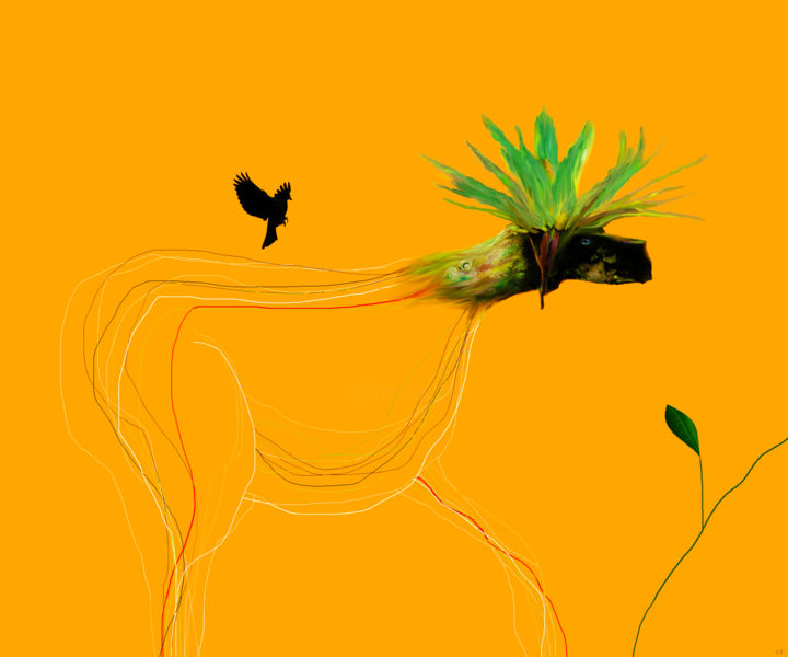 「WILD」というタイトルのデジタルアーツ Elisa Cozzaniによって, オリジナルのアートワーク, 2Dデジタルワーク