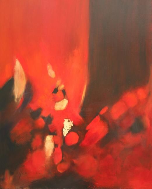 Peinture intitulée "019.JPG" par Elisa Daulmerie, Œuvre d'art originale, Huile