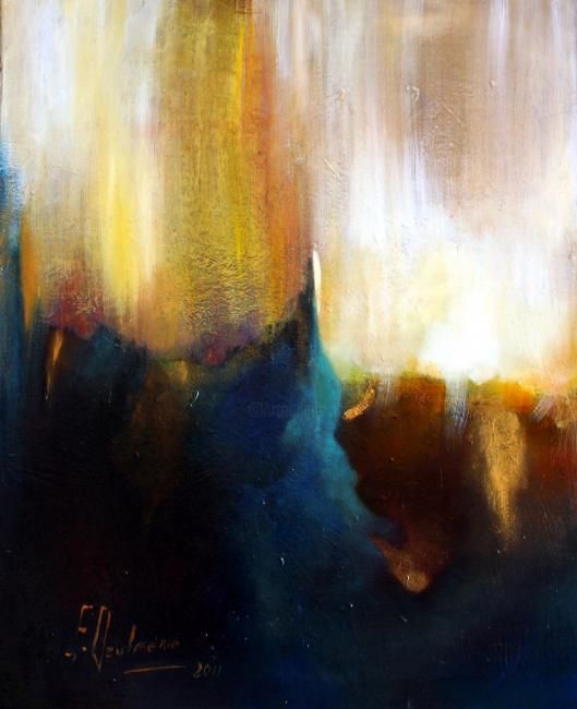 Peinture intitulée "001.JPG" par Elisa Daulmerie, Œuvre d'art originale, Huile