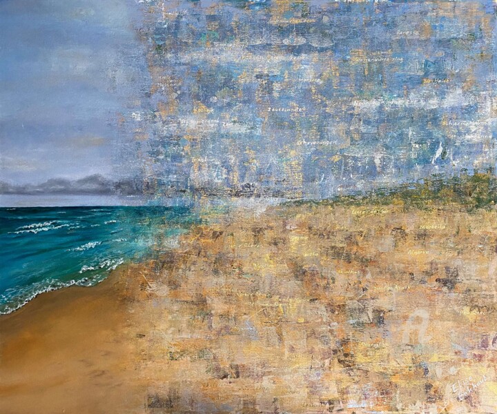 Pittura intitolato "Fading Land 01" da Elise Eekhout, Opera d'arte originale, Acrilico