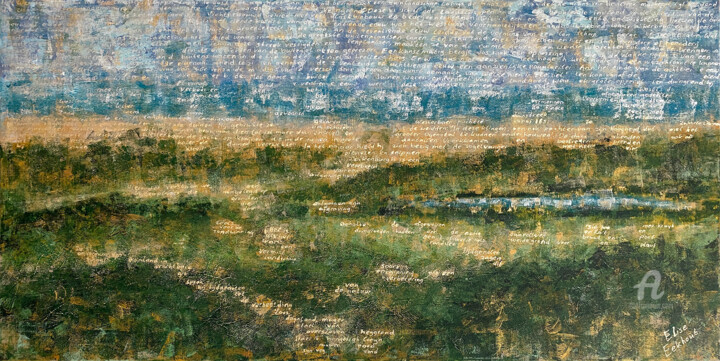 Pittura intitolato "Missing Land 03" da Elise Eekhout, Opera d'arte originale, Acrilico