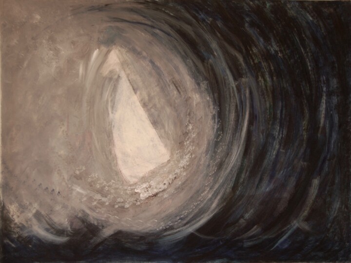 Peinture intitulée "Windsurf in rolling…" par Elitrompe, Œuvre d'art originale, Acrylique