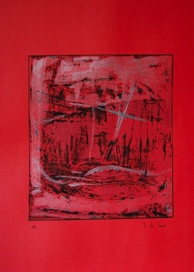 Incisioni, stampe intitolato "Friches" da Elitrompe, Opera d'arte originale, incisione