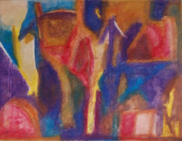 Peinture intitulée "La Flèche" par Elitrompe, Œuvre d'art originale, Pastel