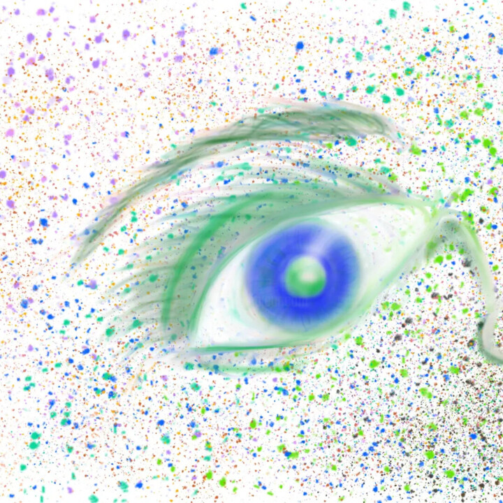 Digitale Kunst mit dem Titel "Im Auge des Betrach…" von Eliza S., Original-Kunstwerk, Digitale Malerei