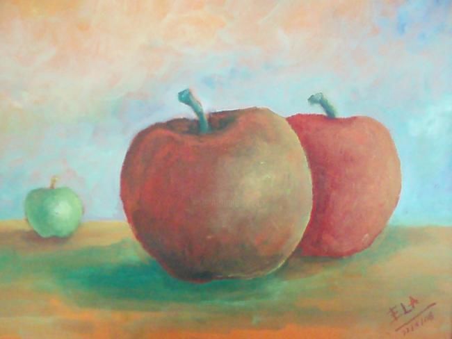 Pintura titulada "Frutos" por Elizabeth López Avilés, Obra de arte original