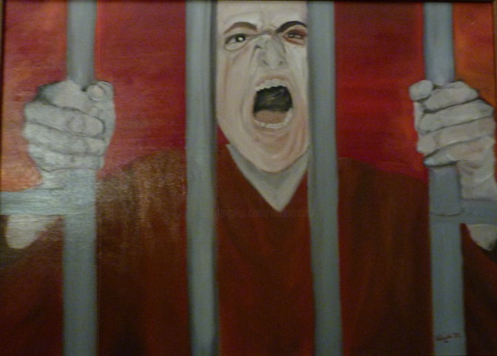 Painting titled "Rage.jpg" by Eliza Matica, Original Artwork, Oil
