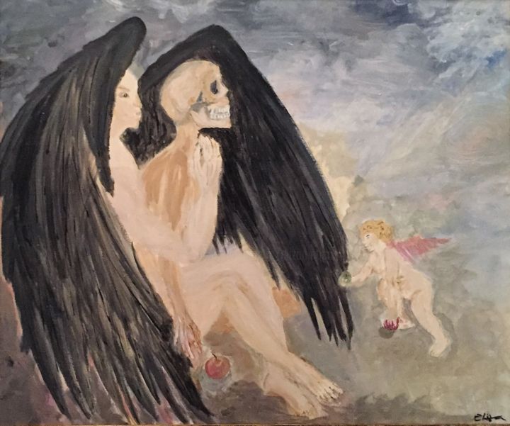 Malerei mit dem Titel "Depression.jpg" von Eliza Matica, Original-Kunstwerk, Acryl