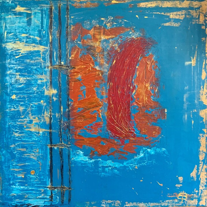 Malerei mit dem Titel "Peace of Silence" von Elke Bügler, Original-Kunstwerk, Acryl