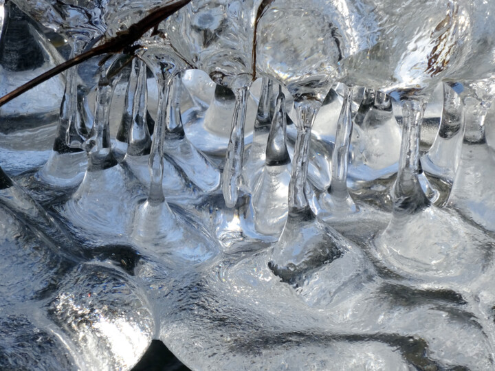 Fotografia intitulada "Ice Painting" por Elke Matthaeus, Obras de arte originais