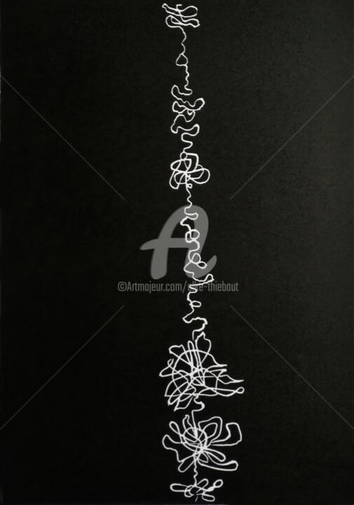 Отпечатки и Гравюры под названием "Lifelines E." - Elke Thiébaut, Подлинное произведение искусства, Линогравюры
