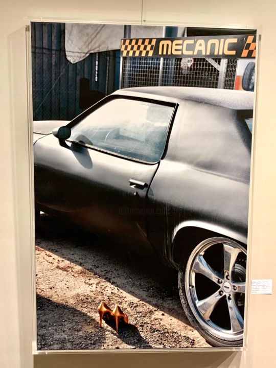 Fotografie mit dem Titel "Mechanic" von Elke Zückert, Original-Kunstwerk, Nicht bearbeitete Fotografie Auf Keilrahmen aus Ho…