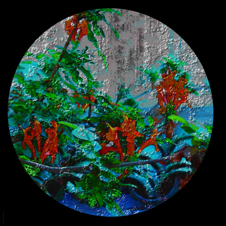 Arts numériques intitulée "fleur couleur 11" par Youssef El Kharroufi, Œuvre d'art originale, Peinture numérique