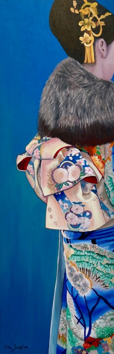 Malerei mit dem Titel "Geisha13" von Ella Joosten, Original-Kunstwerk, Acryl