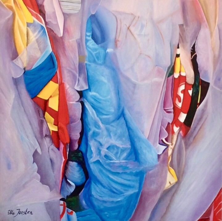 Pintura titulada "Out of the Blue" por Ella Joosten, Obra de arte original, Acrílico