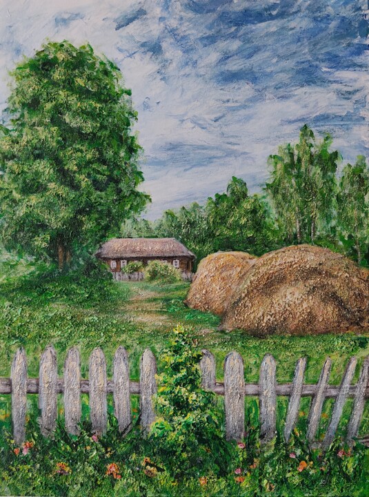 Painting titled "Зрелая пора" by Ella Nesterik, Original Artwork, Acrylic