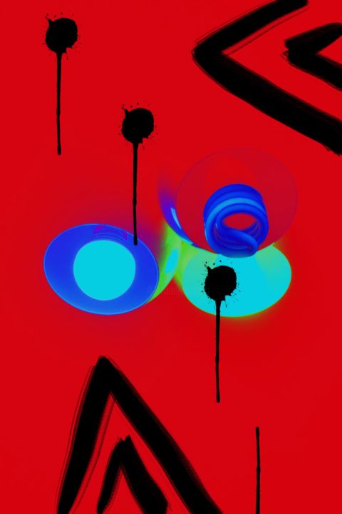 Arts numériques intitulée "red" par Rafaella Portella, Œuvre d'art originale, Photo montage