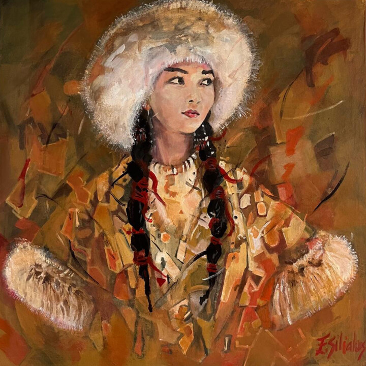 Painting titled "Nomad lifestyle" by Ellen Siliakus - Instagram Ellensiliakus, Original Artwork, Acrylic