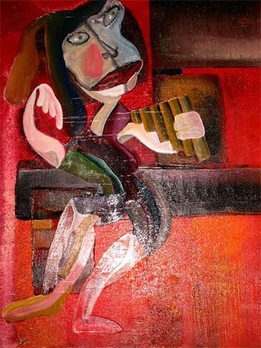 Malerei mit dem Titel "Musicalité-Chromaci…" von Eran Ellenberg, Original-Kunstwerk, Öl