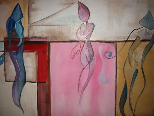 Peinture intitulée "Dilemme et dualité" par Eran Ellenberg, Œuvre d'art originale, Huile