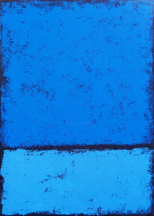 Painting titled "True Blue" by Elli Popa, Original Artwork, Acrylic