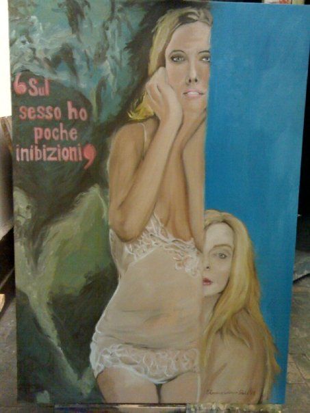 Pittura intitolato "sul sesso ho poche…" da Elme83, Opera d'arte originale