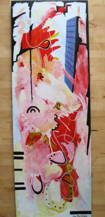 Painting titled "I have never been t…" by Elodie.M Richard, Original Artwork, Acrylic