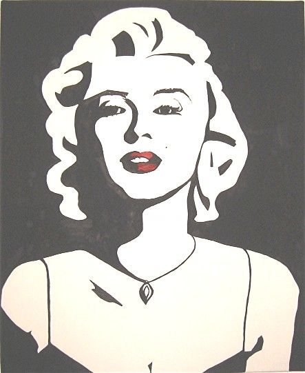 Drawing titled "Marilyn" by Elodie Aumage, Original Artwork, Other