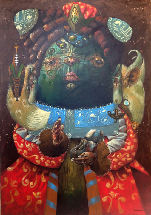 Peinture intitulée "Sin título" par eloymilan81, Œuvre d'art originale, Acrylique