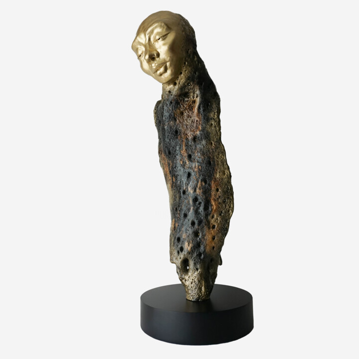 Sculpture titled "Cuerpo #2" by Elsa Muñoz, Original Artwork, Wood
