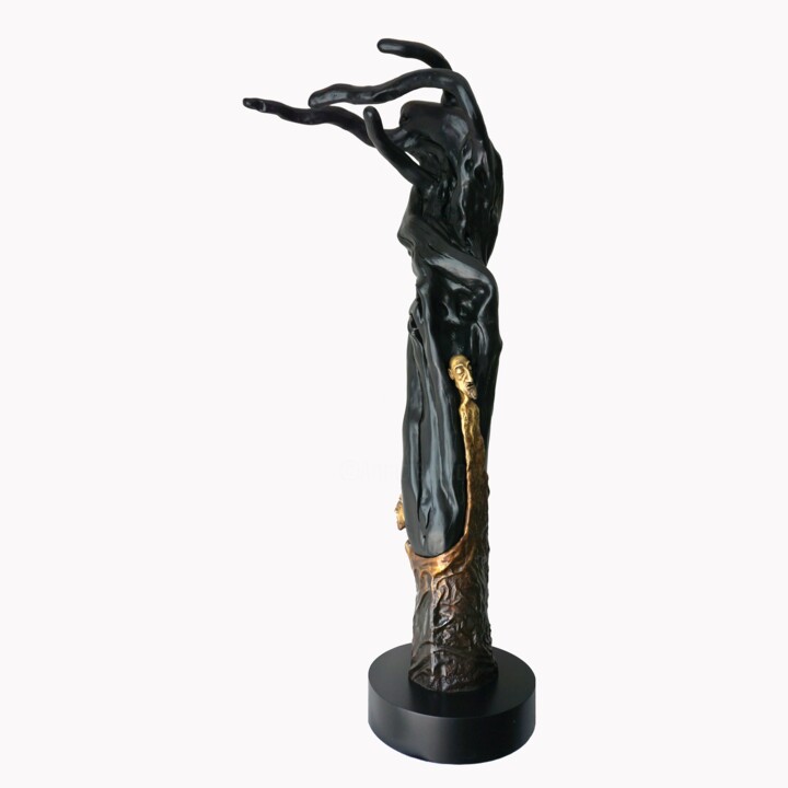Sculpture titled "Origen" by Elsa Muñoz, Original Artwork, Bronze